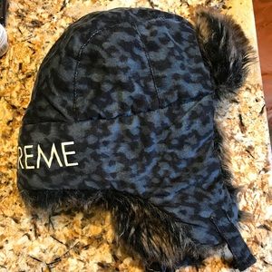 Supreme leopard Cord Trooper Hat